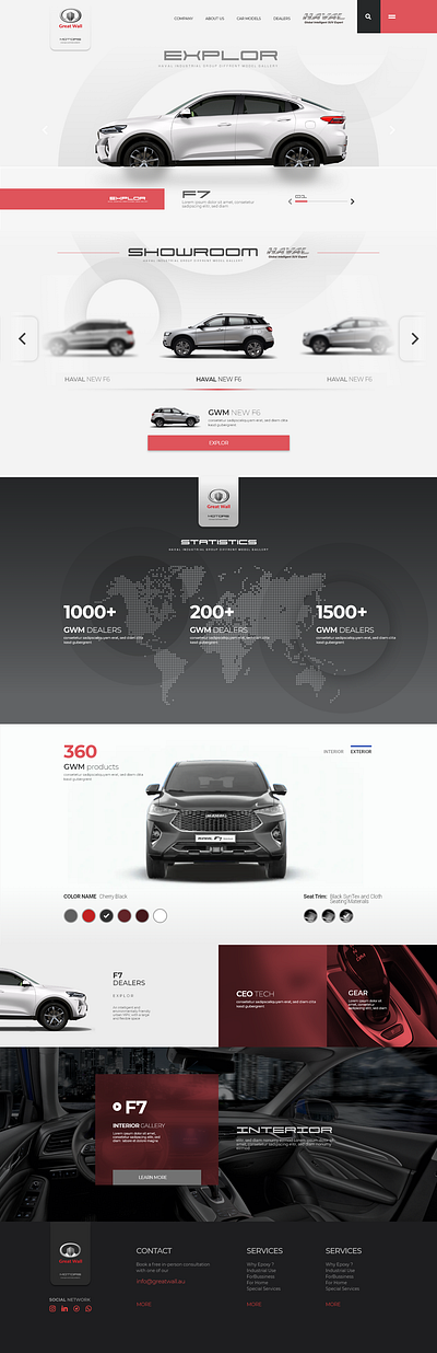 Great Wall Motors UI Design design ui ui design web website design