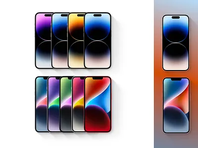 iPhone 14 Pro & iPhone 14 Mockups for Sketch iphone 14 iphone 14 pro library mockup sketch template