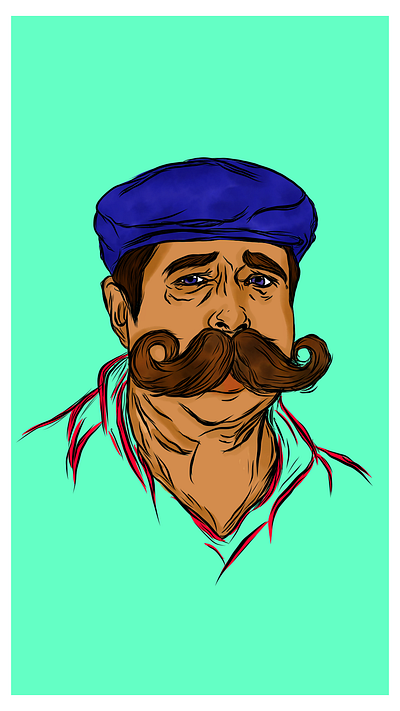 Beard - oh adobe fresco artwork digital art digital painting fresco illustration vector