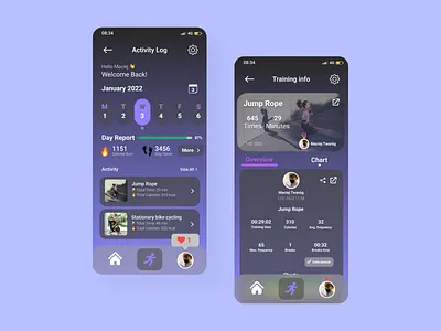 Fitness App activity activity app app branding design fitness fitness app graphic design sport sport app sports app training training app ui ux