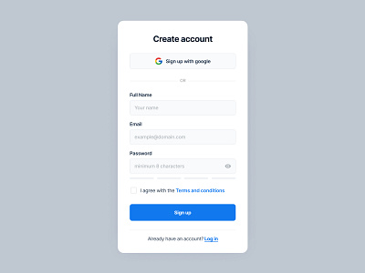 Sign Up UI component design figma form freebie miniuikits popular sign in sign up ui uidesign ux uxdesign