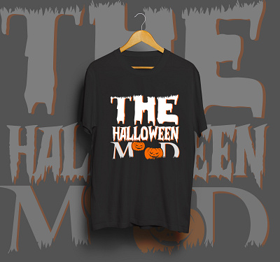 The Halloween Mood creative t shirt design graphic design halloween t shirt design illustration minimalist t shirt design t shirt design typography t shirt design unique t shirt design