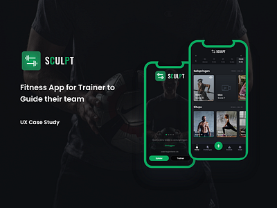 Fitness Trainer App case study coverpage fitness trainer app ui uiux design ux case study