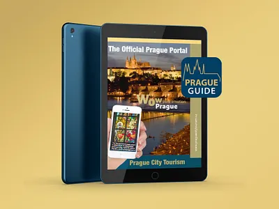 Mobile Application / PRAGUE GUIDE app application branding design graphic design logo logo design mobile application
