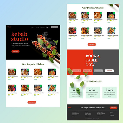 kebab studio landing page app branding design figma graphic design illustration logo ui uiux vector