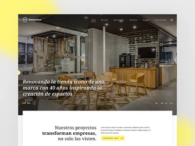 Design agency website design design agency page ui ux web website yellow
