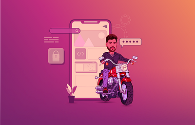 PORTFOLIO HOMEPAGE colorful design illustration vector