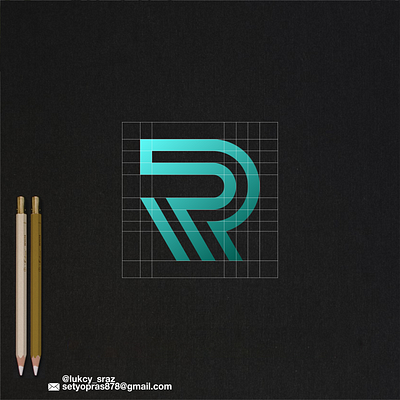 PR monogram logo branding design graphic design icon illustration illustrator logo vector