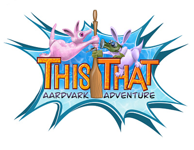THIS or THAT aardvark adventure branding design illustration logo whimsy