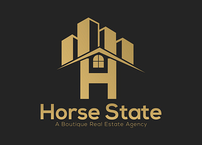 Horse State 3d animation branding construction logo creative logo design drop logo graphic design illustration logo motion graphics property logo real estate logo ui vector