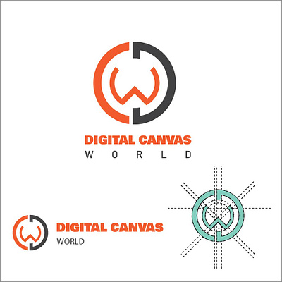 Digital Canvas World D C W letter Creative Combination mark Logo alphabet logo app branding combination mark logo creative logo d c w letter lgo design graphic design icon illustration letter logo logo logo 2022 logo design minimal logo modern logo stylish logo trendy logo typography vector