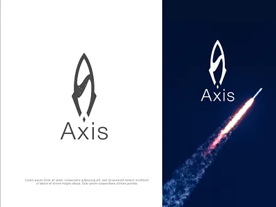 Axis Rocketship Logo design concept axis brand design brand identity branding clean creative logo dailylogochallenge flat logo logodesign minimal modern planet popular rocket rocketshiplogo space spacelogo star