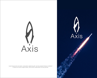 Axis Rocketship Logo design concept axis brand design brand identity branding clean creative logo dailylogochallenge flat logo logodesign minimal modern planet popular rocket rocketshiplogo space spacelogo star