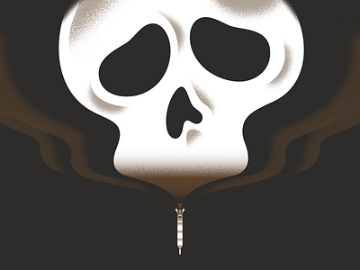 #solidaritywithUkraine black clean concept dark death editorial flat illustration missile noir skull texture vector war