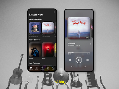 Music Player design ui ux