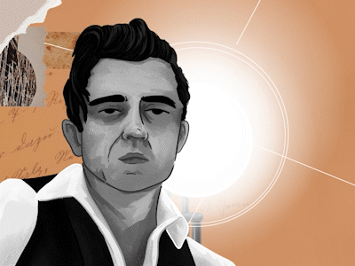 Johnny Cash animation illustration johnny cash motion graphics video