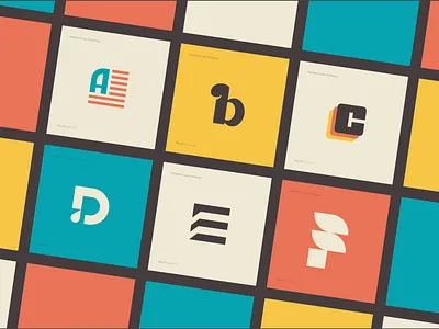 Daily Alphabet Challenge | Logo Marks adobe illustrator daily alphabet challenge design icon logo logo challenge logo marks retro vector