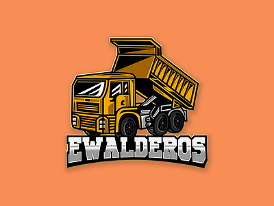 Mascot Logo Truck 2d branding business cartoon company designer graphicdesign illustration logo logobussines logos mascot minimalist simple streamers track truck twitch twitchlogo youtubelogo