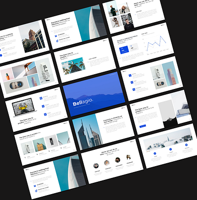 Bellagio - Minimal Business Presentation Powerpoint Template business clean creative minimal modern powerpoint