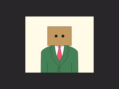 The Box Man box box man boy cartoon character flat funny illustration man motion design suit