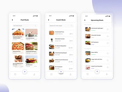 Cook E-Book app design interaction design interface design mobile app ui design ux design