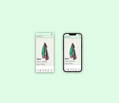 Thrift Prototype App Mock-up Display Design (Part 2) Phone app branding business design display figma graphic design icon illustration logo mobile app mockup product design prototype thrift thrift app typography ui ux vector