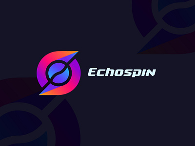 Echospin Logo branding branding design creative design echo entertainment esports gaming geomatric graphic design illustration international logo logo design logo folio logo inspiratio logo mark people sports technology