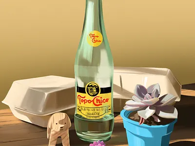Topo Chico color concept art digital art digital painting illustration painting visual development