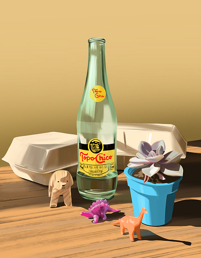 Topo Chico color concept art digital art digital painting illustration painting visual development
