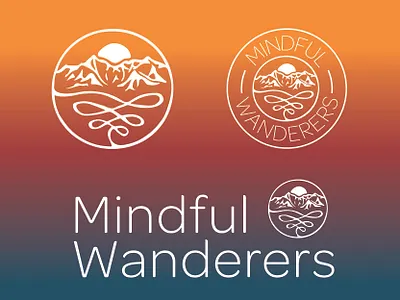 Mindful Wanderers- Visual Identity brandidentity branding design system graphic design illustration lifestylebrand logo logo design visual identity yoga