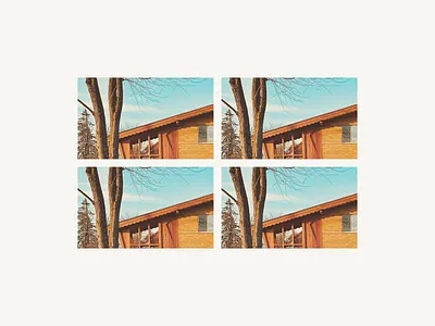 5NGRANTX4 architecture graphic design grid mid century outdoors photography repetition trees