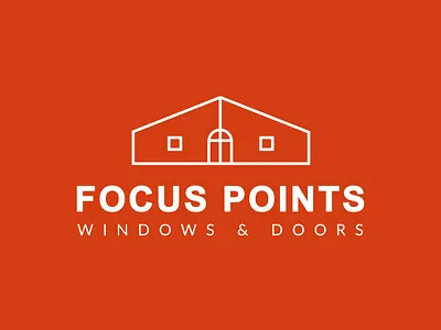 Focus Points Windows and Doors Logo branding design graphic design logo logo design