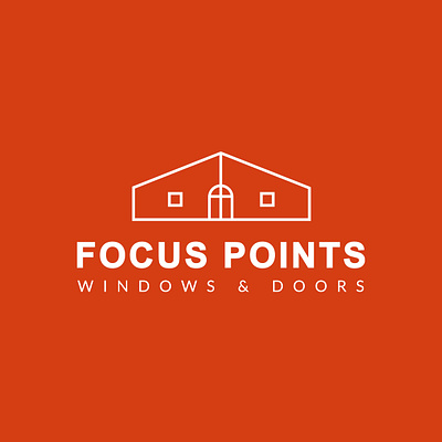 Focus Points Windows and Doors Logo branding design graphic design logo logo design