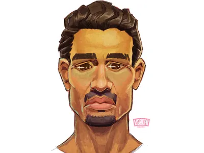 579789 digital painting illustration man portrait