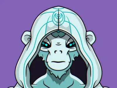 Ronin Alien Simian ape art character daemon grim syndicate illustration