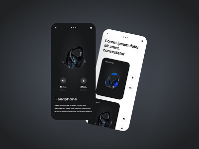 E-commerce App - Headphones ecommerce ecommerce app design ecommerce app headphones ecommerce app ui ecommerce mobile app headphones app ios design jannatul shourov mobile app tech app thedsquad ui design