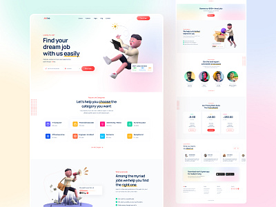 Joblee - Job Finder Landing Page alifemu job finder job finder landing page job finder landing page design job landing page job portal job portal landing page landing page design landing page ui thedsquad