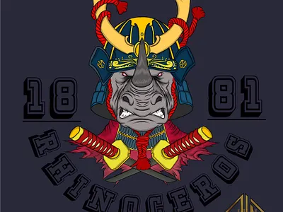 Fierce rhino knight ai branding clothingbrand design esportlogo graphic design illustration ink inkdrawing logo logobranding logodesign logoinspiration pendrawing rhinoceros samurai sketch sketchbook tshirtlogo ui