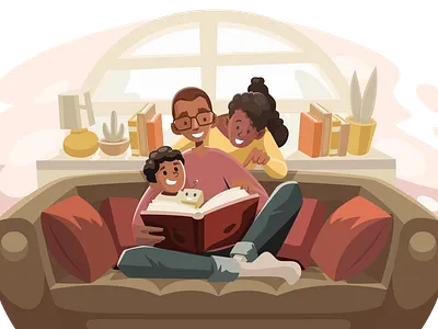 Family Album family illustration scratchbook vector