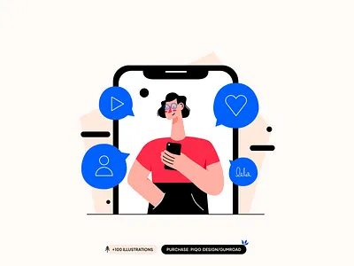 π₯ Maggy Illustration Pack π₯ 404 character discount fail faq feedback idea illustration marketing minimal newsletter password search security team work ui vector wallet