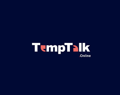 Temptalk, Text talk chat logo design branding ceative logo design flat flat logo logo minimal vector