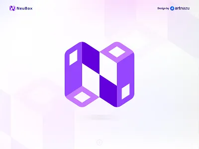 NeuBox - Logo design with modern monogram branding best logo best logo designer box box logo branding design flat graphic design hexagon letter logo logo logo ideas minimal modern n logo typography vector