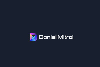 DM Geometric Modern and tech Colorful logo design branding ceative logo design dm geometric logo dm logo flat logo illustration logo logo design minimal modern logo tech logo ui