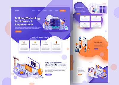 Techno Website designinspiration software website tech website ui ui daily ui designer ui header ui inspiration ui web design uiux uiux designer user experience user interface ux designer web designer web mockup web ui design webdesign website design website template