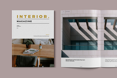 Interior Magazine Template annual report brochure brochure template catalog clean design editorial identity illustration indesign interior magazine layered magazine minimalist multipurpose portfolio print printable professionaly template