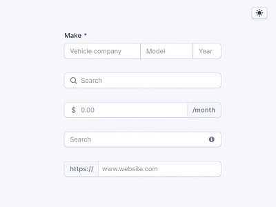 🔤 Inputs components dark mode design system input input field interactive components interactive design light mode product design ui ux