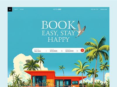 Hotel Booking Landing Page booking booking landing page booking platform clean hotel booking landing page hotel booking website online booking rental residence resort responsive design room booking tourism travel design uiux design user experience web design