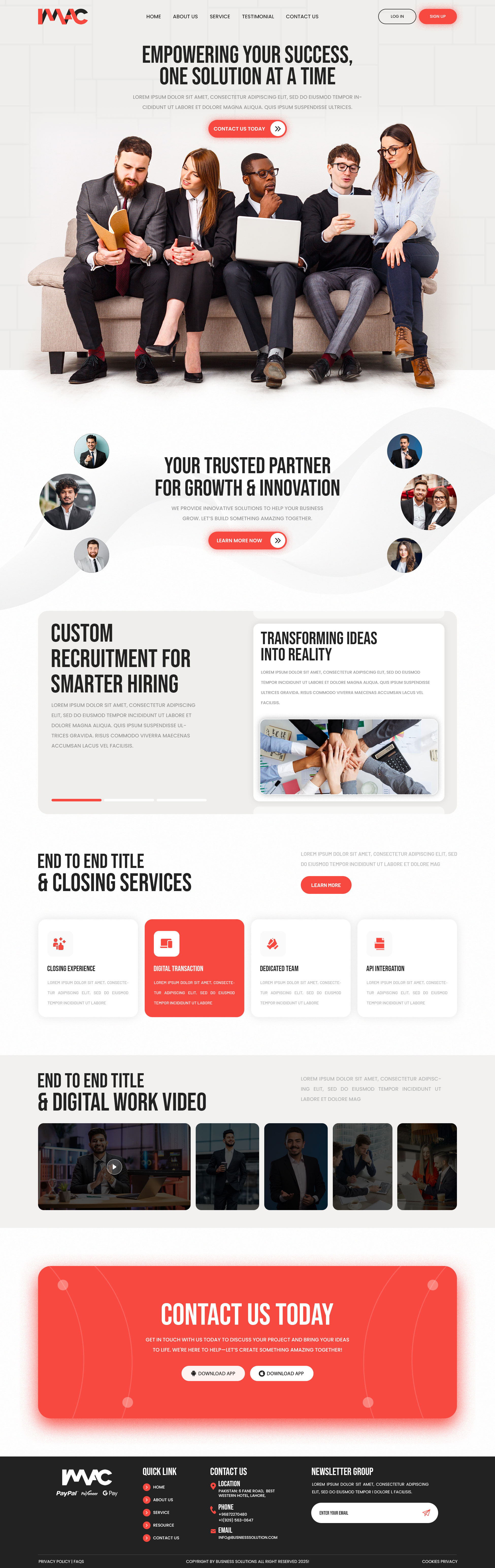 Mac Business Solution Website Design branding css design elementor figma graphic design illustration landing page logo ui ui design uiux ux design web web design website website design wordpress