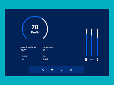 Car Interface #DailyUI 034 design ui ui design uiux uiux design user interface