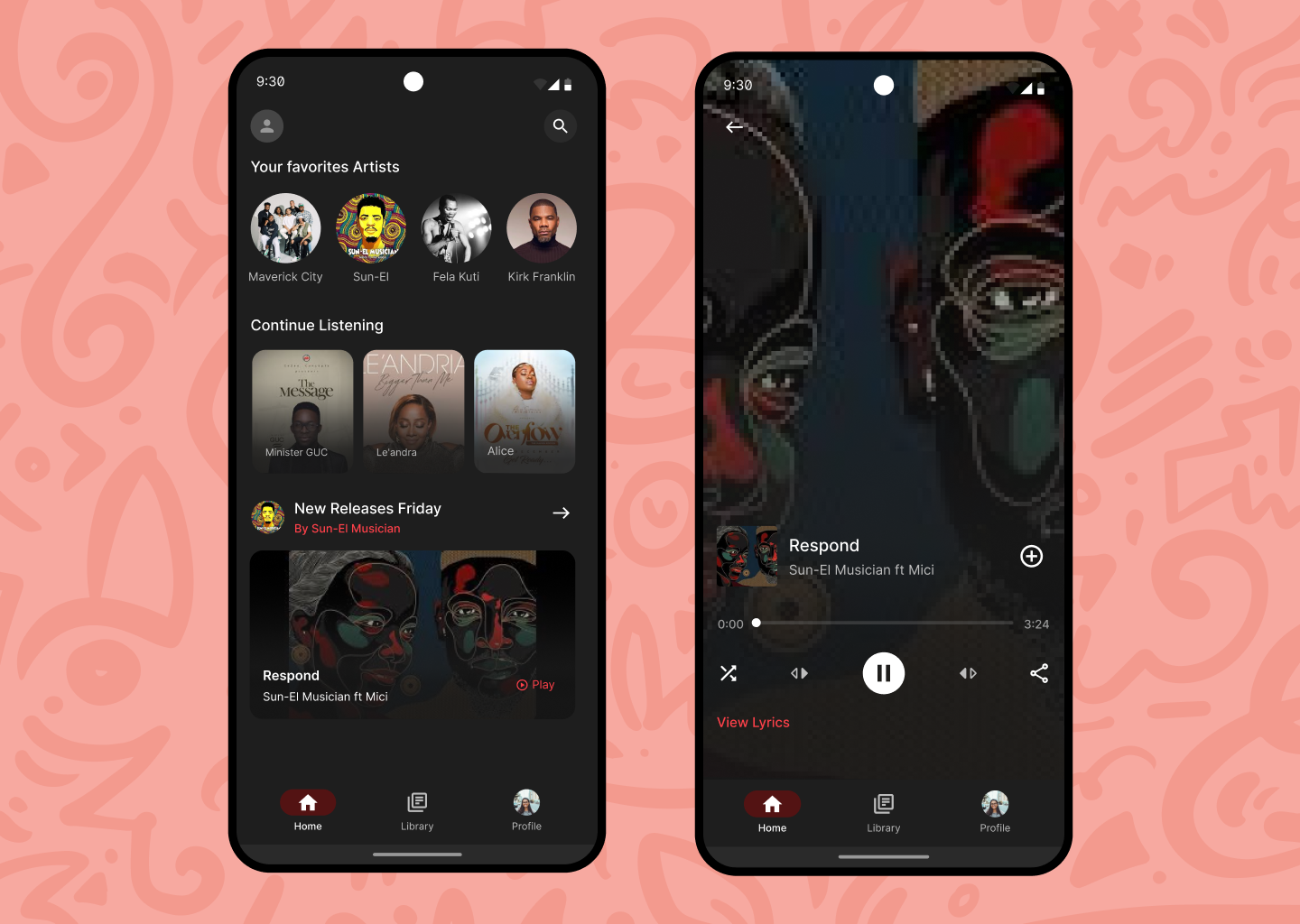 #DailyUI - Music Player daily ui mobile app music player ui